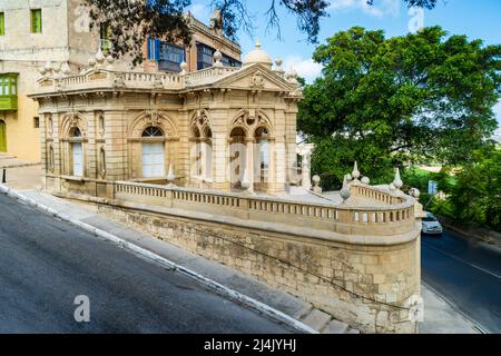 Mdina, Malta - Juni 16. 2019: Das Casino Notabile, ein ehemaliges Clubhaus außerhalb der Mauern von Mdina, erbaut um 1887. Stockfoto