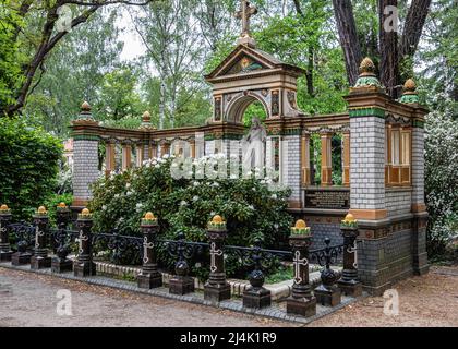 Protestantischer Friedhof Dorotheenstadt & Grabstätte. Chausseestraße 126,Mitte,Berlin,Deutschland. Grab der Familie Hoffman Stockfoto
