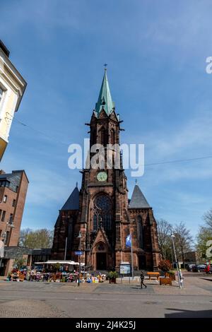 Evangelische Kreuzkirche in Viersen Stockfoto