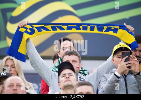 Anti-Kriegs-Spiel Lechia Gdańsk vs Shakhtar Donetsk in Danzig, Polen, Februar 14. 2022 © Wojciech Strozyk / Alamy Stock Photo Stockfoto