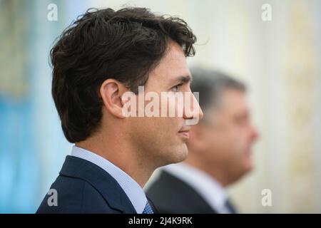 Kiew, Ukraine. 11.. Juli 2016. Premierminister von Kanada, Justin Trudeau, gesehen während seines offiziellen Besuchs in Kiew, Ukraine. (Bild: © Mykhaylo Palinchak/SOPA Images via ZUMA Press Wire) Stockfoto