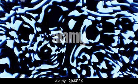 Orangefarbener und blauer Hintergrund. Design. Muster erzeugen unterschiedliche Formen, indem sie die Form drehen und ändern. Stockfoto