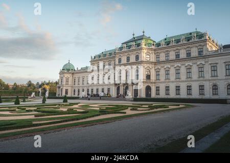 Obere Belvedere Palace - Wien, Österreich Stockfoto