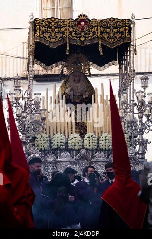 Karfreitag und die Semana Santa Ostern Prozessionen in Velez-Malaga, Spanien Stockfoto