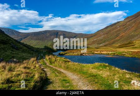 Glenlicht im Kintail Forest, Schottland Stockfoto