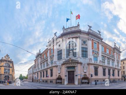 Padua, Italien, 30. August 2021: Straße im Handelszentrum der italienischen Stadt Padua Stockfoto