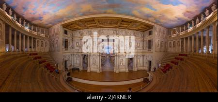 Vicenza, Italien, 29. August 2021: Teatro Olimpico in der italienischen Stadt Vicenza Stockfoto