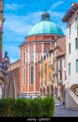 Vicenza, Italien, 29. August 2021: Kathedrale Santa Maria Annunciata in Vicenza, Italien. Stockfoto