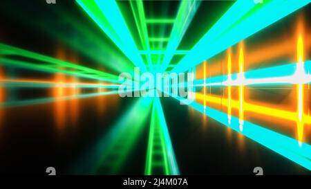 Ein technologisches Hintergrundbild (3D Rendering) Stockfoto