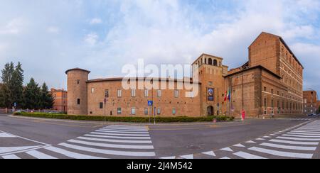 Piacenza, Italien, 26. September 2021: Palazzo Farnese in der italienischen Stadt Piacenza Stockfoto