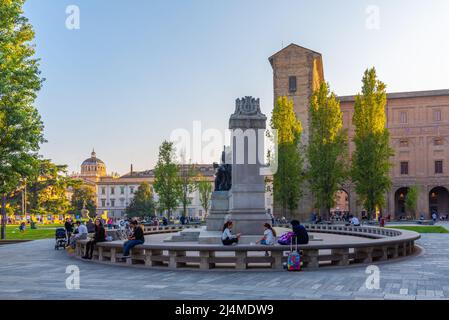 Parma, Italien, 24. September 2021: Denkmal für Giuseppe Verdi in Parma, Italien. Stockfoto