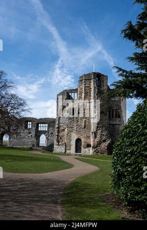 Newark Castle, in Newark-on-Trent, in der englischen Grafschaft Nottinghamshire, England Stockfoto