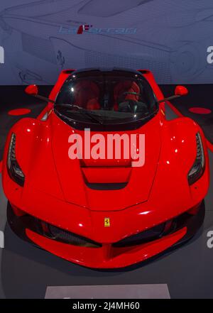 Maranello, Italien, 23. September 2021: LaFerrari im Museo Ferrari in Maranello, Italien. Stockfoto