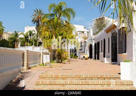 ALMUNECAR, SPANIEN - 02. MÄRZ 2022 die Salzfischfabrik, die wichtigste archäologische Attraktion sind die Salzwasseraquarien, in denen Garum hergestellt wurde, es war Stockfoto