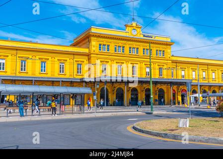 Modena, Italien, 22. September 2021: Bahnhof der italienischen Stadt Modena. Stockfoto