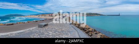 Tarifa, Spanien, 23. Mai 2021: Blick auf die spanische Stadt Tarifa Stockfoto