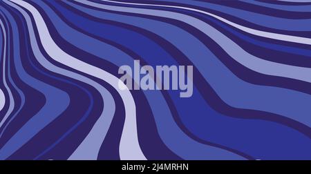 Panorama-Textur Hintergrund blau cyan wellige Linien - Vektor-Illustration Stock Vektor