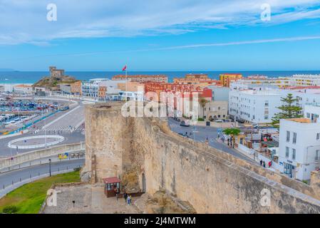 Tarifa, Spanien, 23. Mai 2021: Marina in der spanischen Stadt Tarifa Stockfoto