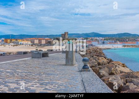 Tarifa, Spanien, 23. Mai 2021: Blick auf die spanische Stadt Tarifa Stockfoto