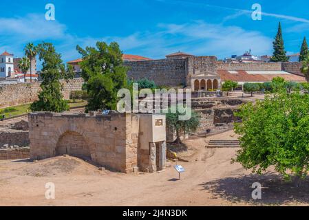 Alcazaba Festung in der spanischen Stadt Merida Stockfoto