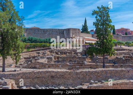 Alcazaba Festung in der spanischen Stadt Merida Stockfoto