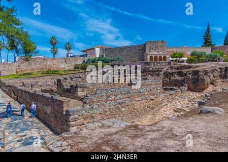 Alcazaba Festung in der spanischen Stadt Merida Stockfoto