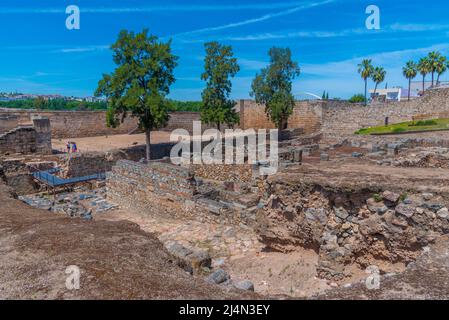 Alcazaba Festung in der spanischen Stadt Merida Stockfoto