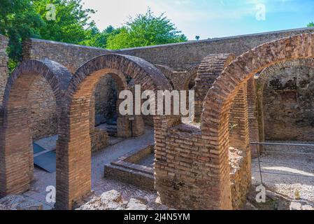 Arabische Bäder in der spanischen Stadt Ronda Stockfoto