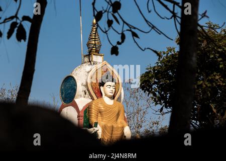 Buddha-Statue in Shreenagar, Tansen, Palpa, Nepal Stockfoto