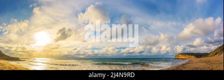 Panorama von Bells Beach, Torquay, Great Ocean Road, Victoria, Australien Stockfoto