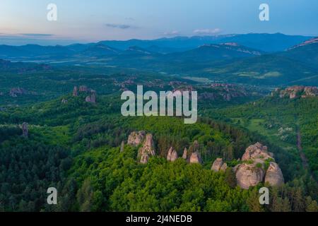 Felsformationen genannt Belogradchik Felsen in Bulgarien Stockfoto