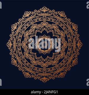 Mandala Design-Vektor. Am besten geeignet für ethnische Tapeten, heilige Dekorationen, Einladungskarten, Webdesign-Element, Gutschein-Gestaltung, Banner und Stock Vektor
