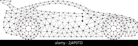 Warndreieck, Symbol für flache Farblinien im Auto-Not-Aus-Schild  Stock-Vektorgrafik - Alamy