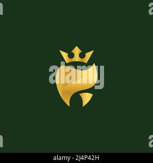 royal Dental einfache Logo Vektor Illustration Stock Vektor