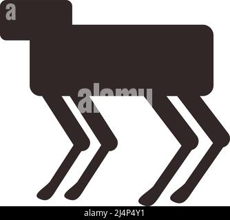 Hunderoboter-Maschine, Vektorgrafik Stock Vektor