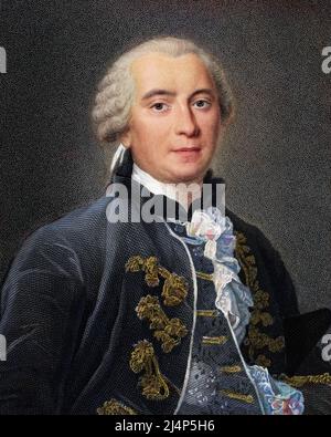 Georges Louis Leclerc Count (Comte) de Buffon, 1707-1788 Stockfoto