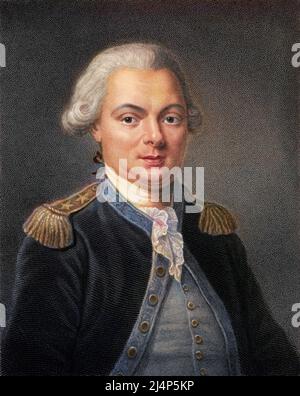 Portrait de Jean-Francois Galaup, comte de La Perouse (Jean Francois Laperouse, 1741-1788), Navigator francais Stockfoto