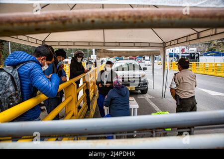 Einwanderung legal und illegal, Venezuela, Kolumbien, Ecuador, Südamerika Stockfoto