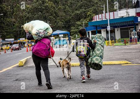 Einwanderung legal und illegal, Venezuela, Kolumbien, Ecuador, Südamerika Stockfoto