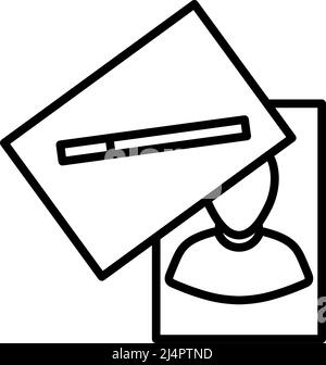 Symbol Für Fotobeweise. Auffälliges Design mit bearbeitbarer Konturbreite. Vektorgrafik. Stock Vektor