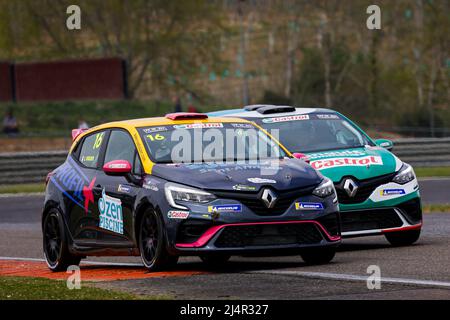 16 VIGUIER Lionel (Fra), T2CM, Clio Cup 2022, Aktion während der 1. Runde des Clio Cup Europe 2022, vom 16. Bis 19. April 2022 auf dem Circuit Paul Armagnac, in Nogaro, Frankreich, Frankreich - Foto Julien Delfosse / DPPI Stockfoto