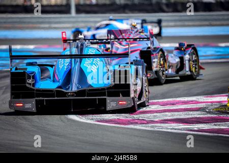 Le Castellet, Frankreich. 17. April 2022. Aktion während der 4-Stunden-Rennen der ELMS European Le Mans Series 2022 in Le Castellet auf dem Kurs von Paul Ricard vom 16. Bis 18. April, Frankreich - Foto Paulo Maria / DPPI Credit: DPPI Media/Alamy Live News Stockfoto