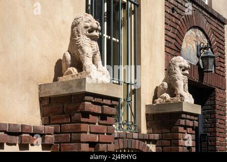 Die East 19. Street liegt im Gramercy Park Historic District in der Nähe von New York City, USA 2022 Stockfoto