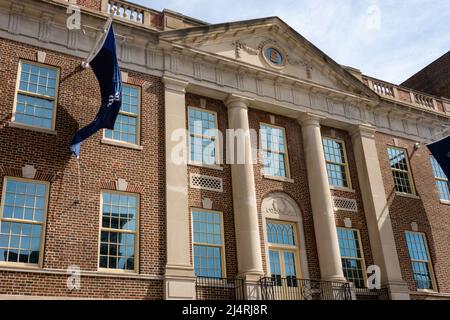 44 Union Square ist das Wahrzeichen des ehemaligen Tammany Hall Headquarters, New York City, USA Stockfoto