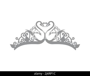 Vintage und elegant Tiara oder Krone Illustration Vektor Stock Vektor