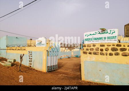 Mauretanien, Tidjikja, Auberge Caravane du Desert Stockfoto