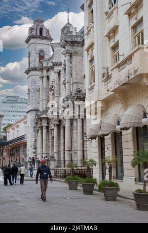 Kuba, Havanna. San Cristobal Cathedral, Kathedrale von Saint Christopher, fertiggestellt 1777. Stockfoto