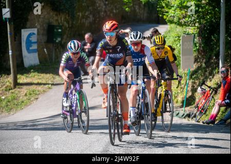 Gruppe Jade WIEL FDJ Nouvelle-Aquitaine Futuroscope während des Grand Prix der Frauen in Chambery 2022, des französischen Elite-Cup-Radrennens der Frauen am 17. April 2022 in Chambéry-le-Vieux, Frankreich - Foto Florian Frison / DPPI Stockfoto