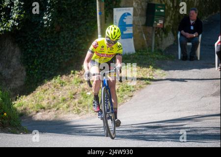 Bingoal-WB Ladies während des Grand Prix der Frauen von Chambery 2022, des Radrennens des französischen Elite-Cups der Frauen am 17. April 2022 in Chambéry-le-Vieux, Frankreich - Foto Florian Frison / DPPI Stockfoto