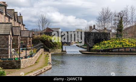 Brecon Canal Basin, Powys, Wales Stockfoto